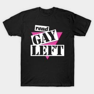 Gay Left Vintage UK Leftist LGBT Retro T-Shirt